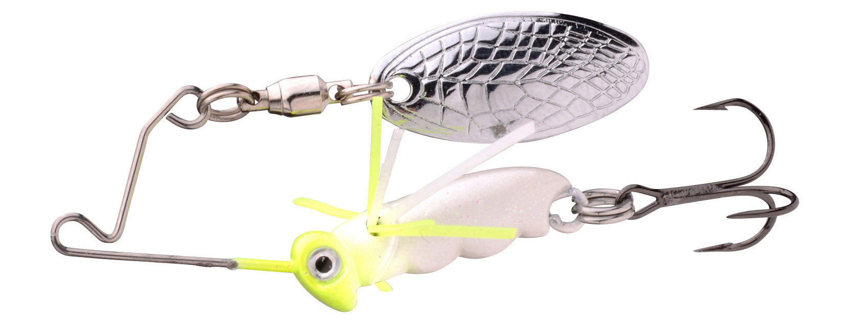 SPRO Larva Micro Spinnerbait 4 cm 7 g Drillingshaken Pearl