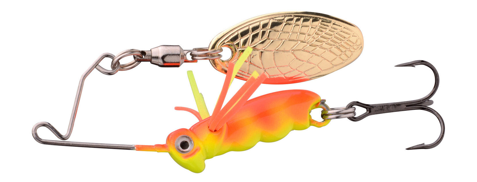 SPRO Larva Micro Spinnerbait 4 cm 7 g Drillingshaken Sunburst