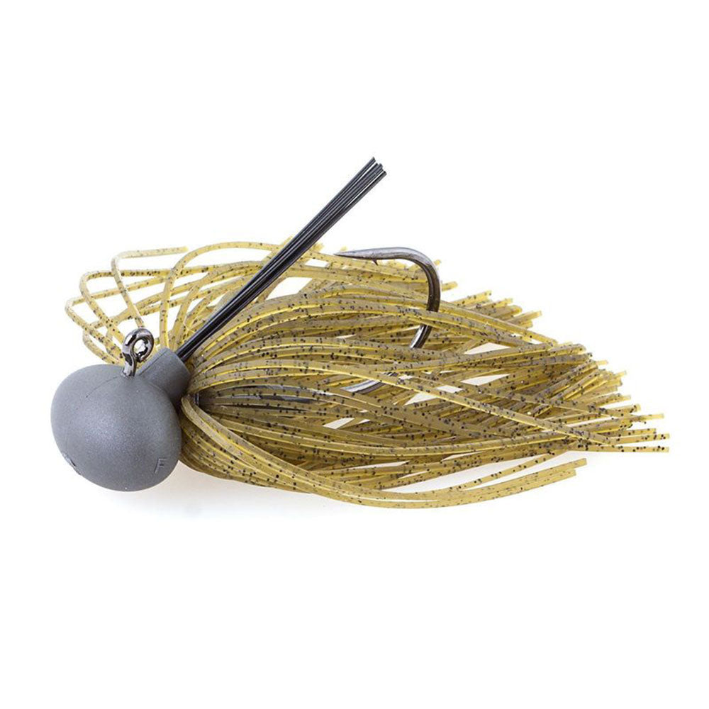 Keitech Tungsten Rubber Jig Modell II 9 g 516 oz Green Pumpkin PP Shad