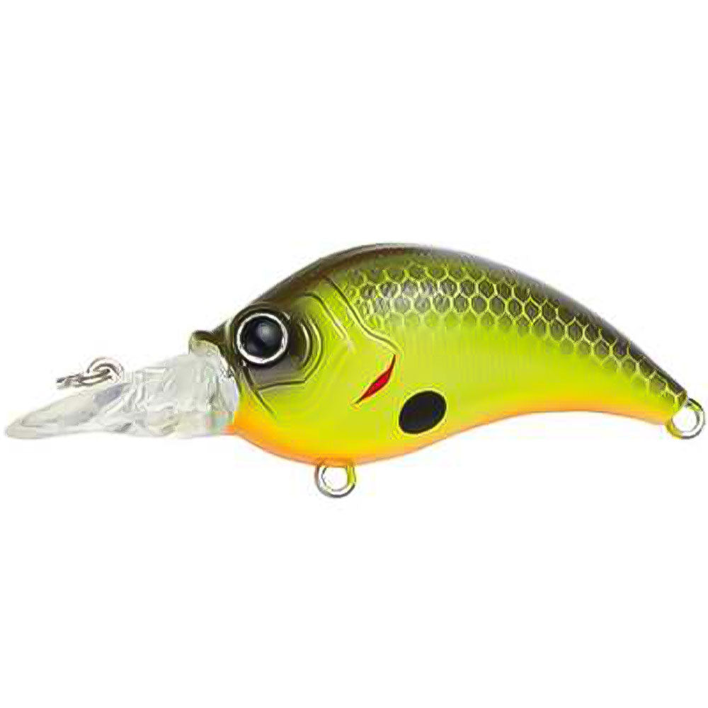 A TEC Crazee Crank Bait 50 Shallow Runner Flachlaeufer Black Back Chartreuse