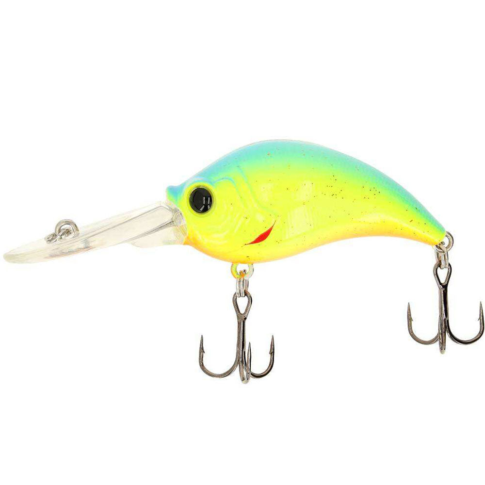 A TEC Crazee Crank Bait 50 Medium Runner Mittellaeufer Black Back Chartreuse