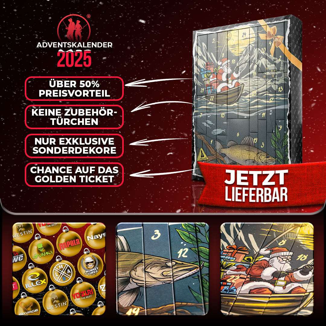 Hecht und Barsch Raubfisch Angel Adventskalender 2025 Zusammenfassung