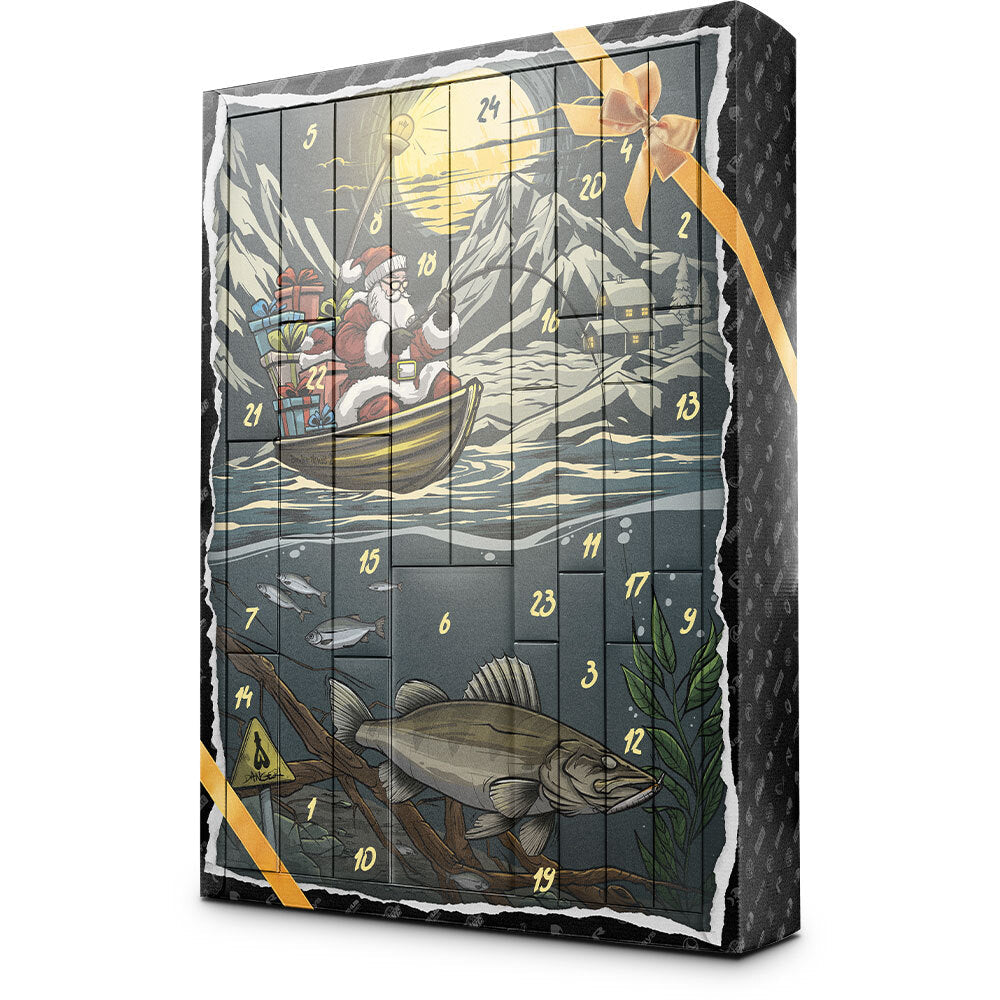 Hecht und Barsch Raubfisch Angel Adventskalender 2025
