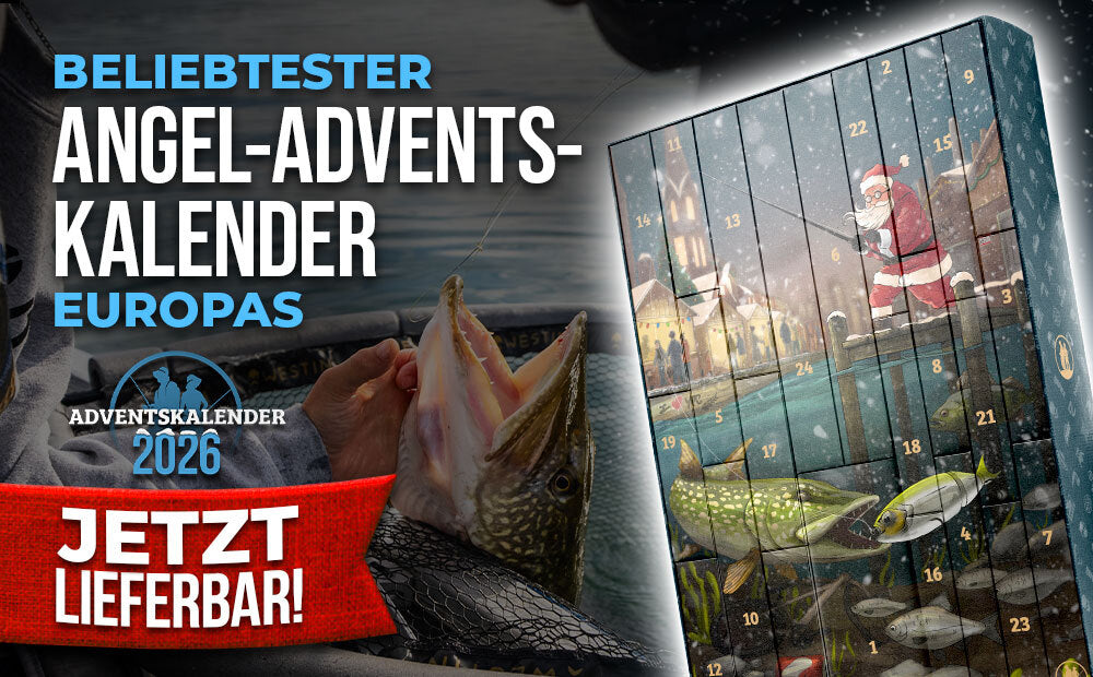 Der beliebteste Angel-Adventskalender Europas - jetzt lieferbar!