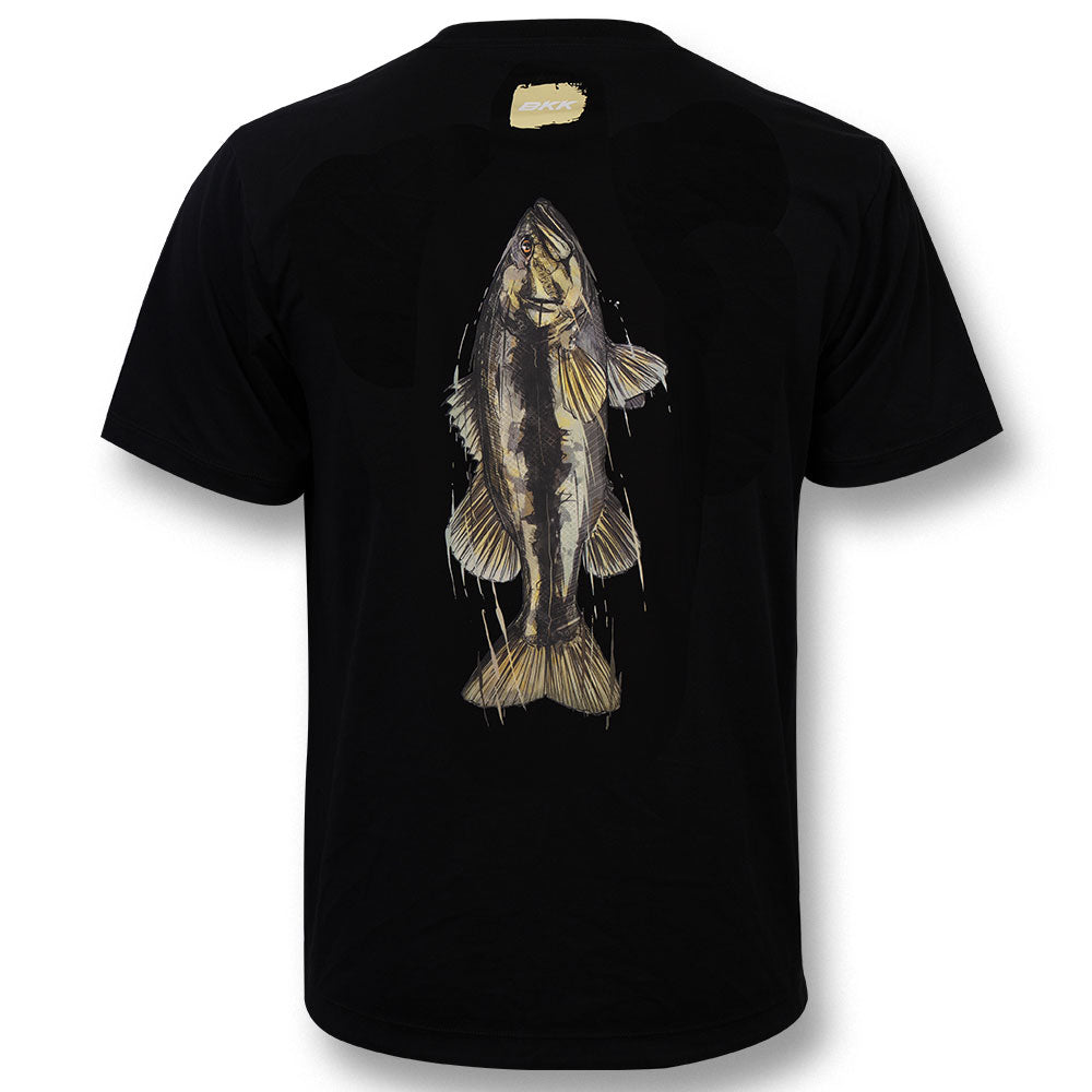 BKK-Short-Sleeve-Casual-Shirt-Bass-Black-Rueckseite S / M / L / XL / XXL / XXXL / XXXXL