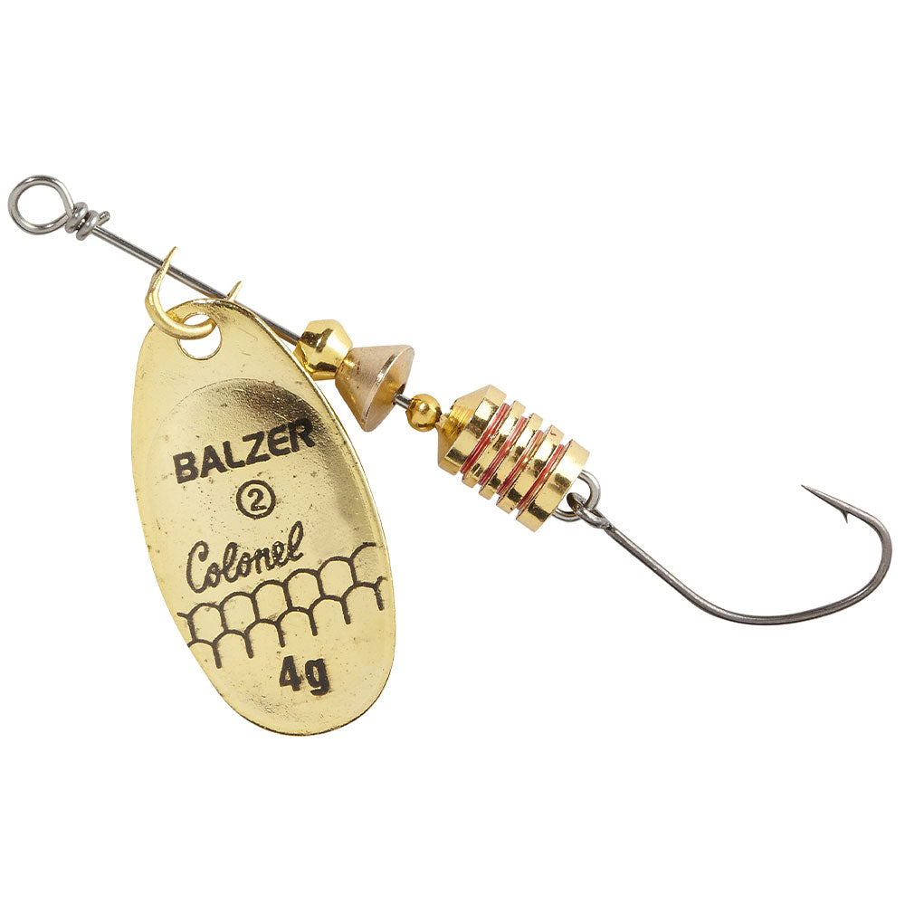 Balzer Colonel Z Spinner mit Einzelhaken 3 6,0 g Gold