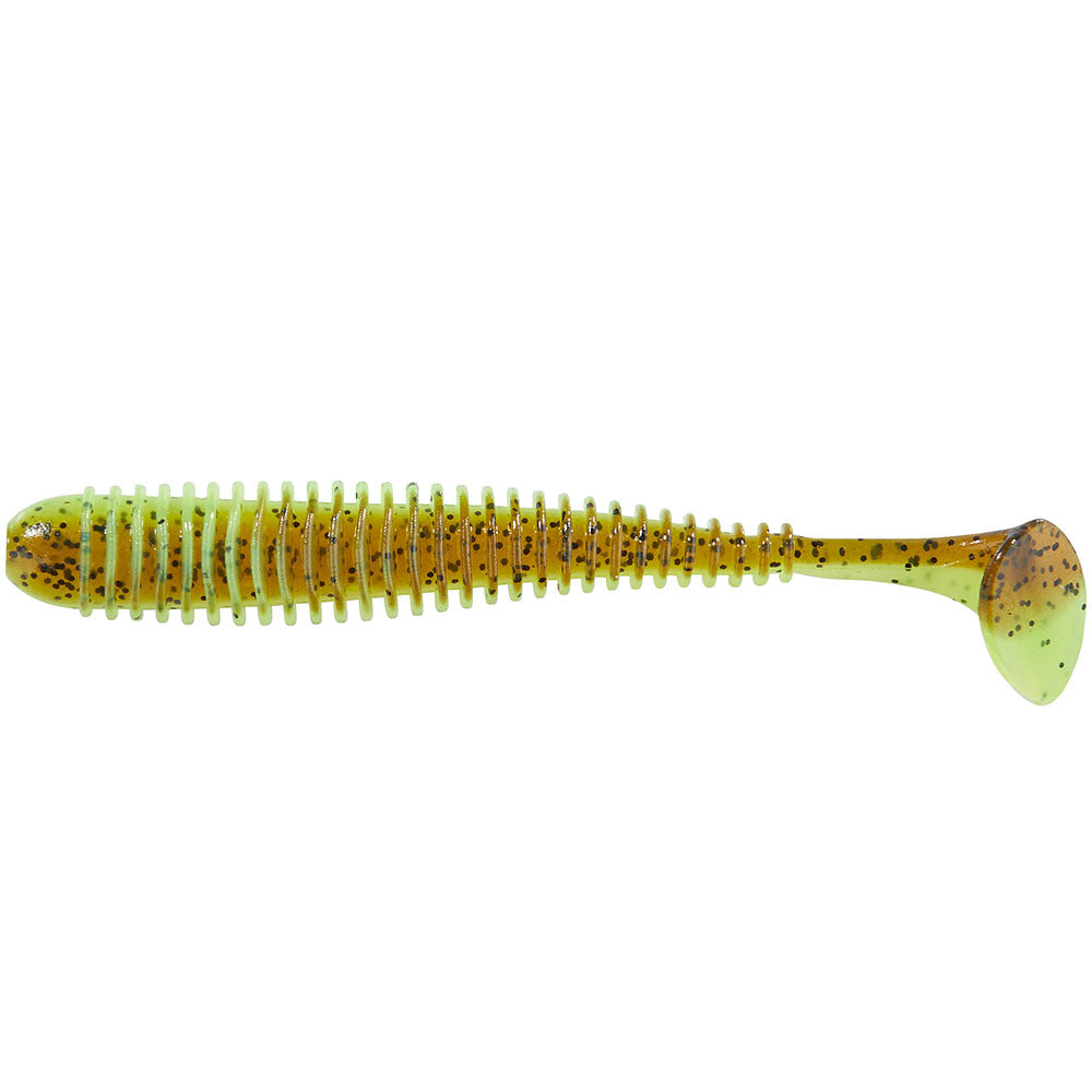 Balzer Shirasu Street Worm Paddler 5 cm Green Pumpkin