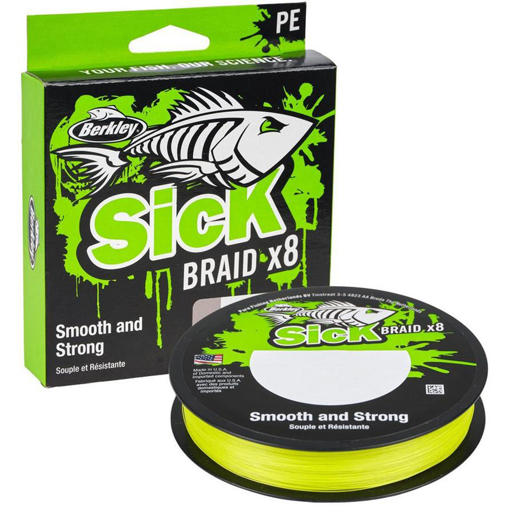 Berkley Sick Braid 150 m Flame Green 5,4 kg 0,06 mm