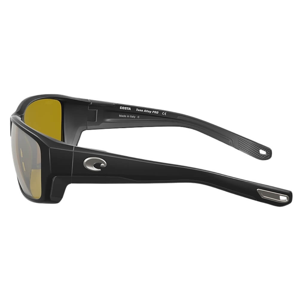 Costa Del Mar Tuna Alley Pro (06S9105) 580G / Polarisationsbrille Matte Black / Sunrise Silver Mirror Seite