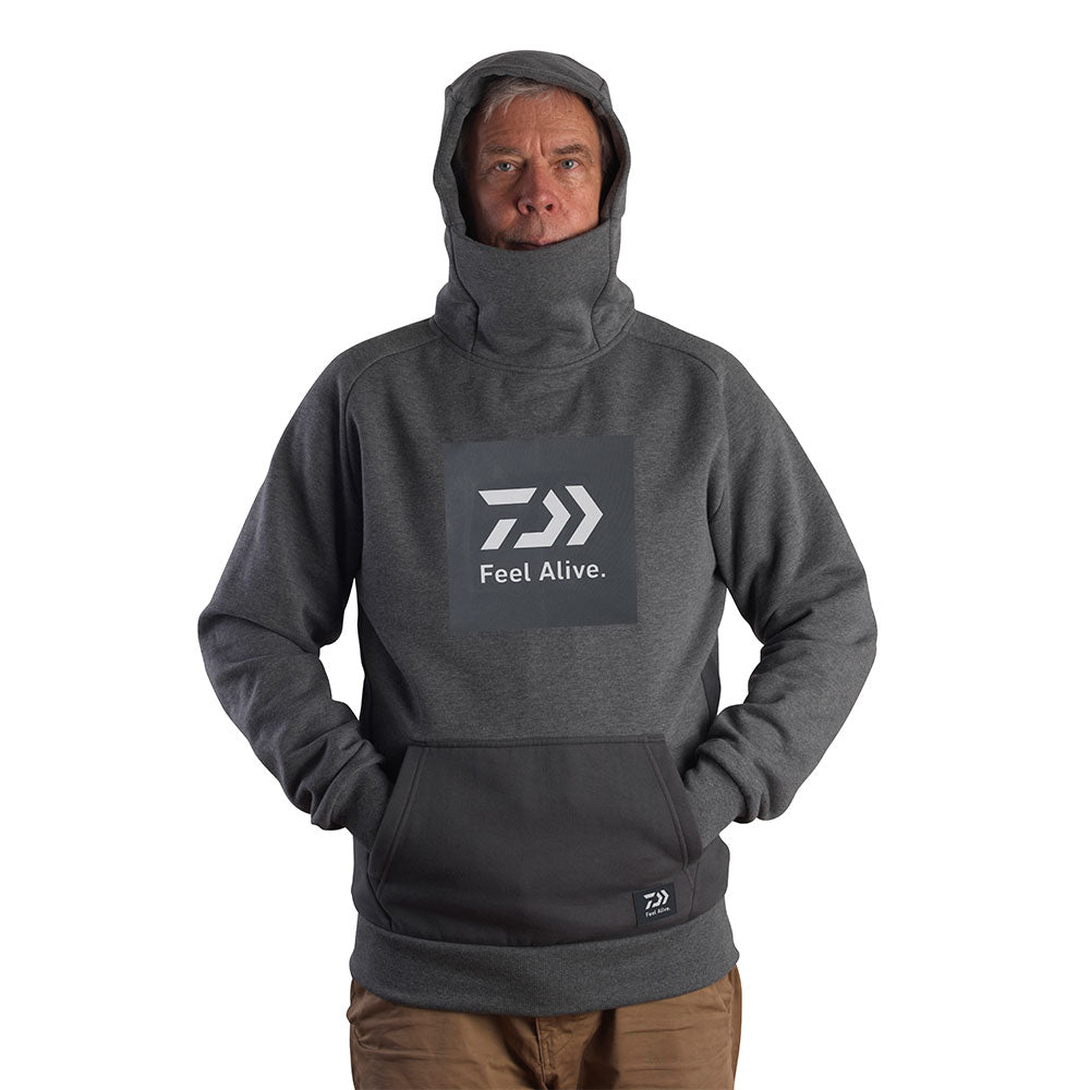 Daiwa D VEC Hoodie Feel Alive Grey L