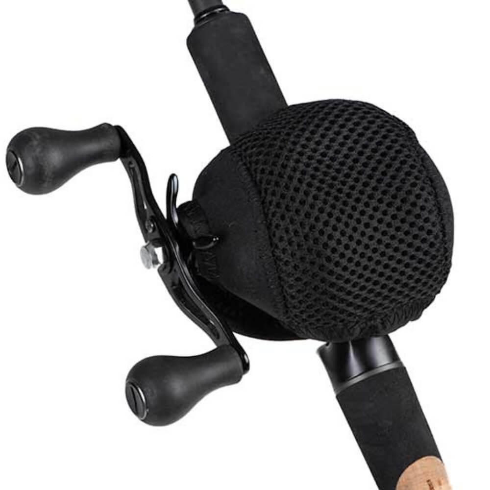 Fox Rage Neoprene Casting Reel Pouch Ansicht der Oberseite mit Mesh Gewebe