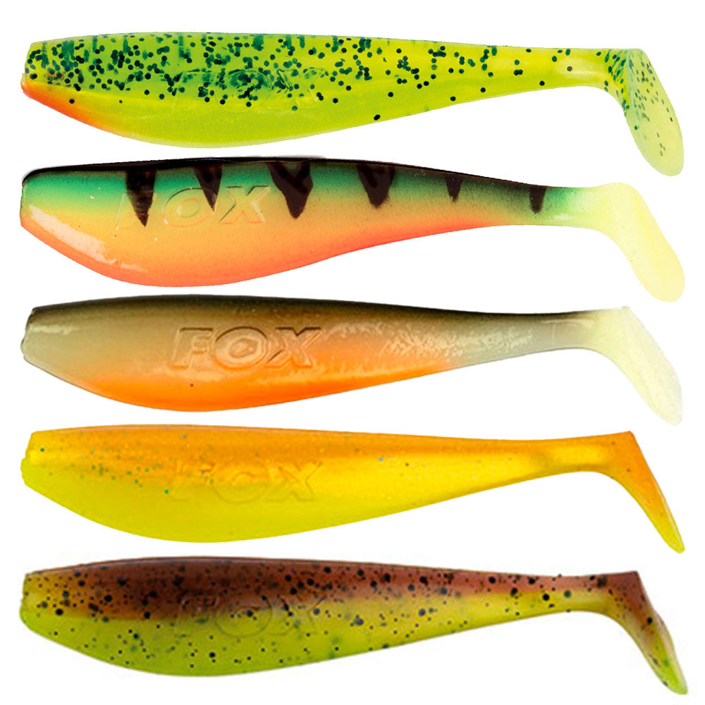 Fox Rage Zander Pro Shad Ultra UV Mixed Colour Pack 10 cm Mix 1