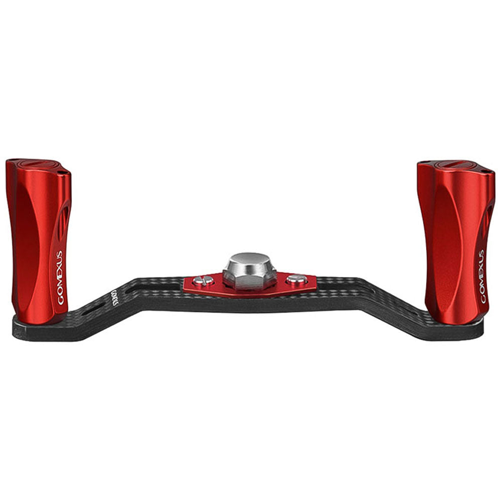 Gomexus Crank Carbon Handle 85 mm Flat Power Knobs Red Handle Hole 7x4 mm
