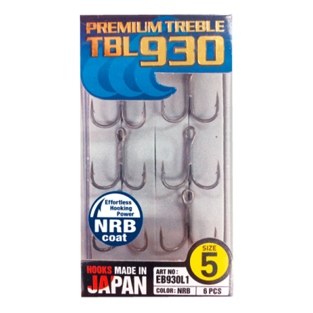 Hayabusa TBL930 Black Nickel Treble Hook 5