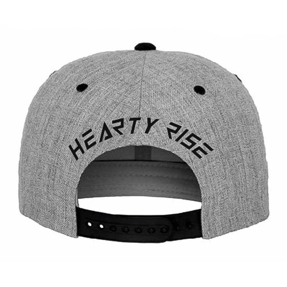 Hearty Rise Snapback Cap Grey