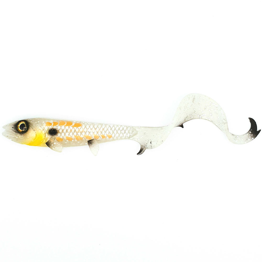 Hostagevalley Lures Hostagevalley Curlytail 24 cm White Pearl
