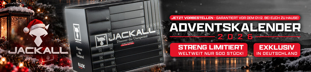 Der streng limitierte Jackall Adventskalender 2026 exklusiv in unserem Shop erhältlich.