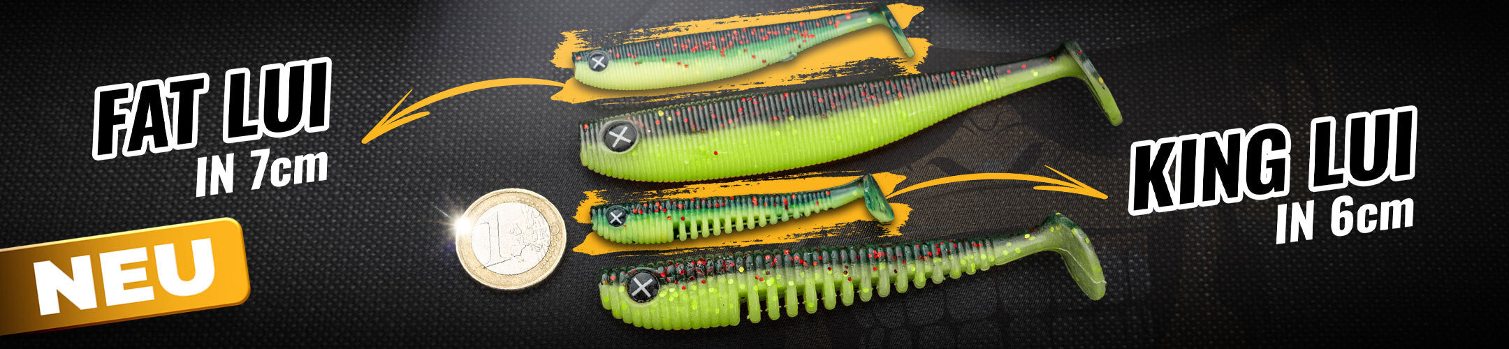 Perfekt zum Barschangeln, der Fat Lui in 7cm und der King Lui in 6 cm von Monkey Lures.