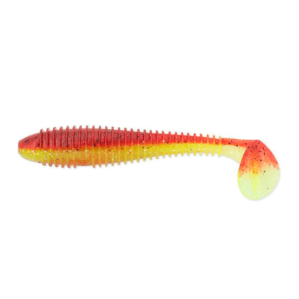 Keitech FAT Swing Impact 2,8 7 cm Chartreuse Silver Red