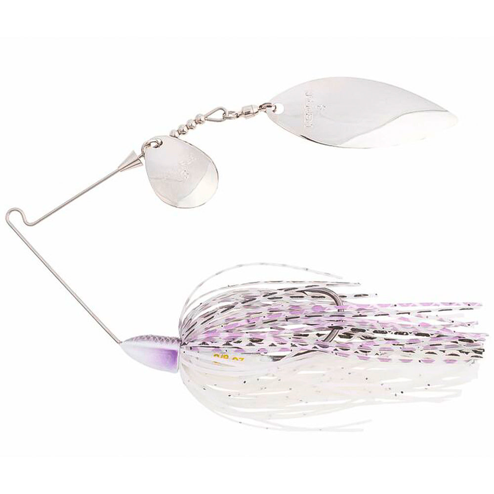 Keitech Tee Bone Spinnerbait Tandem Willow 38 oz 10,5 g Purple Pearl Shad