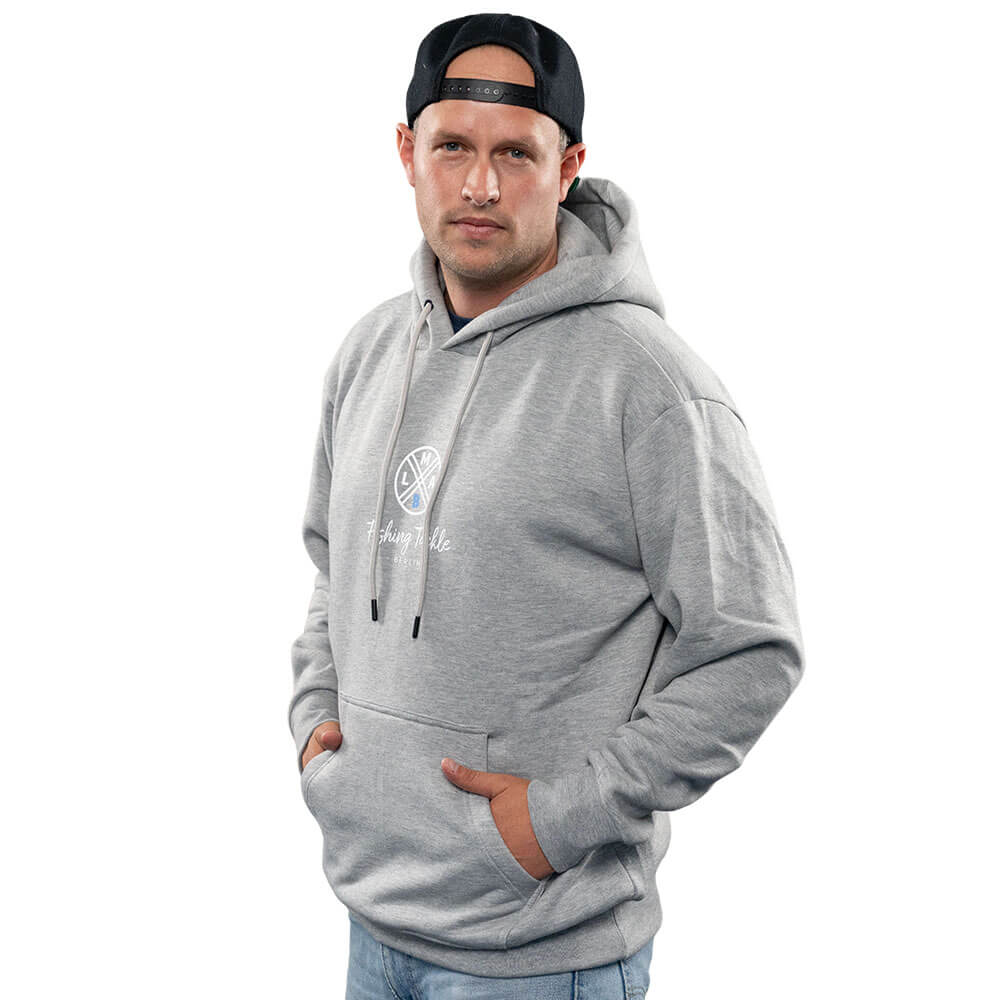 LMAB Great Story Hoodie Sport-Grau Vorderseite Mann
