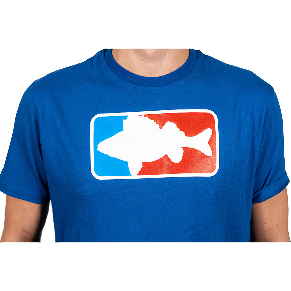 LMAB T Shirt National Fishing League Navy Blau L