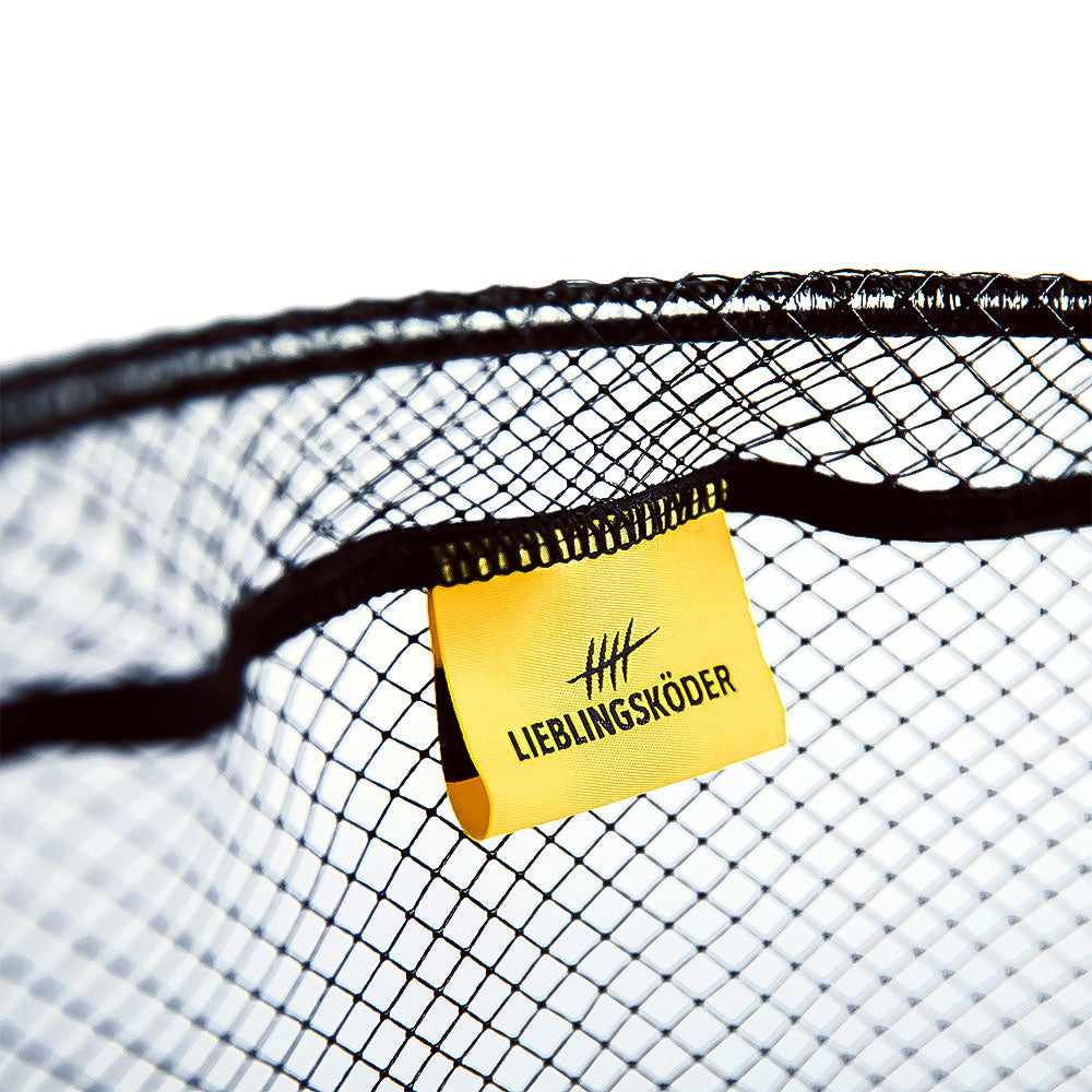 Lieblingskoeder Ultraboost Kescher Barsch Kescher 50x40 cm Detail Logo