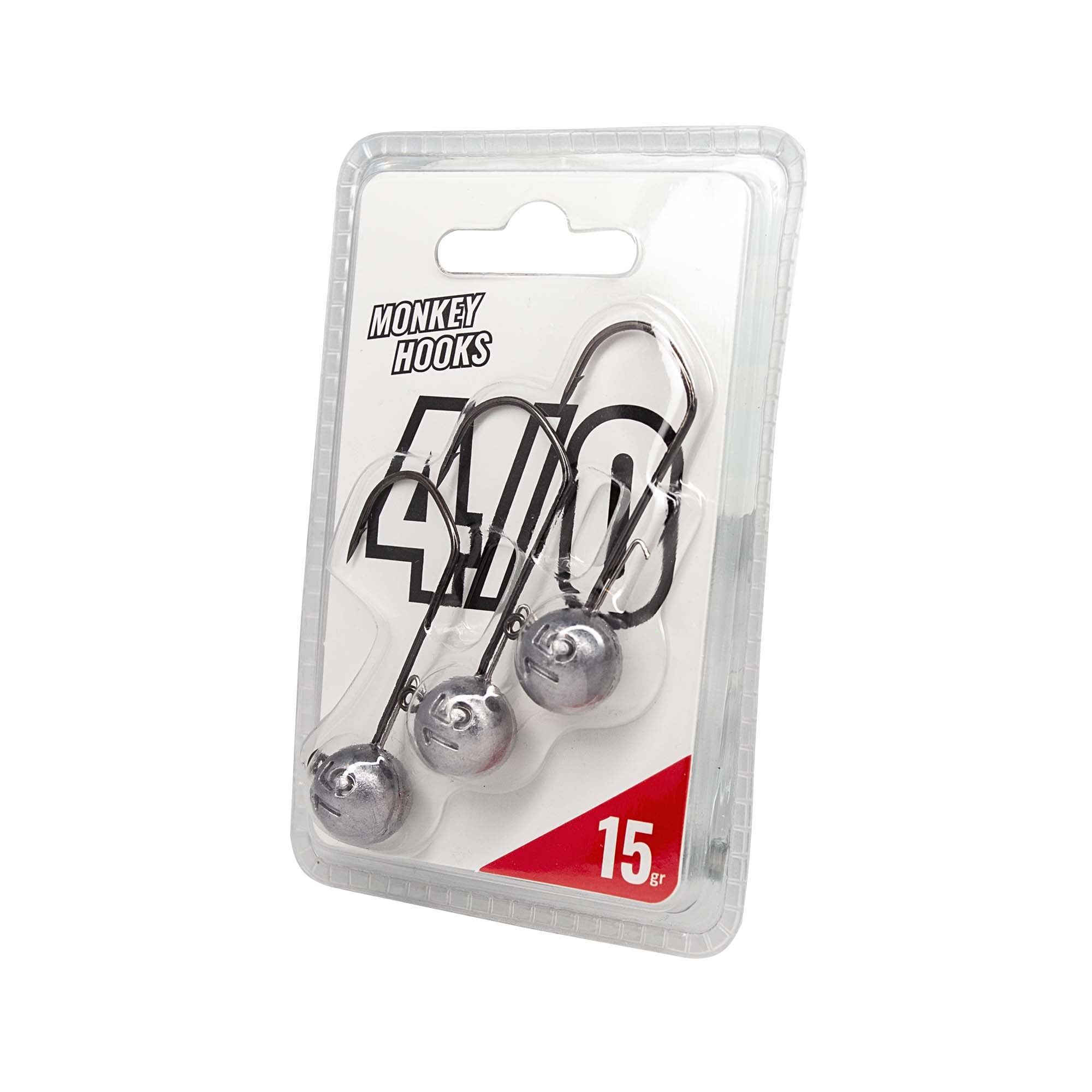 Monkey Lures Monkey Hooks 4/0 3,0 g Raw