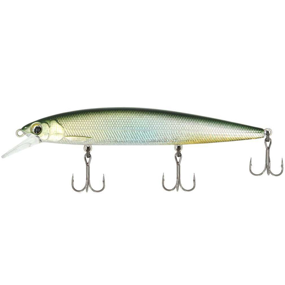 Major Craft Ceana Jerkbait Shallow 11 cm 16 g Green Back Silver