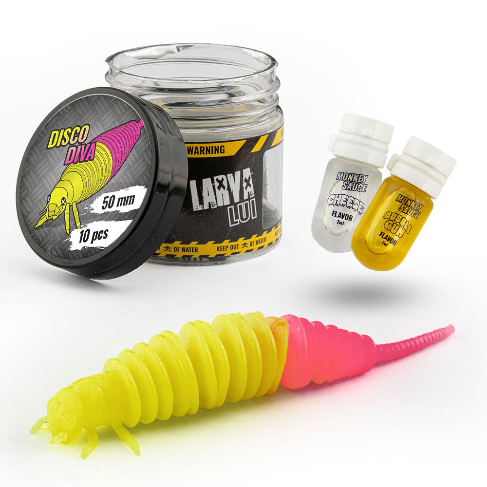 Monkey Lures Larva Lui 50 mm Disco Diva