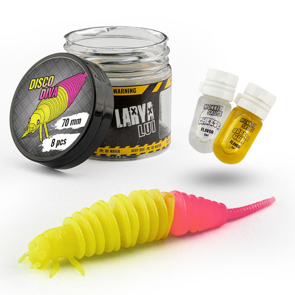 Monkey Lures Larva Lui 70 mm Disco Diva