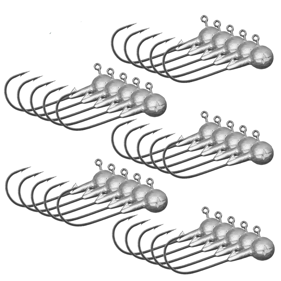 Musaga Jighaken Classic 30 Grosspackung 25 Jigkoepfe 12,0g