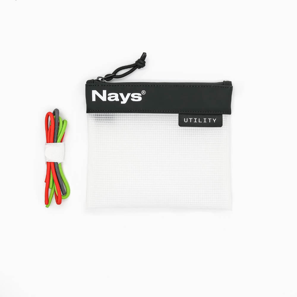 Nays Utility Bag M / L Detail mit farbigen Bändern