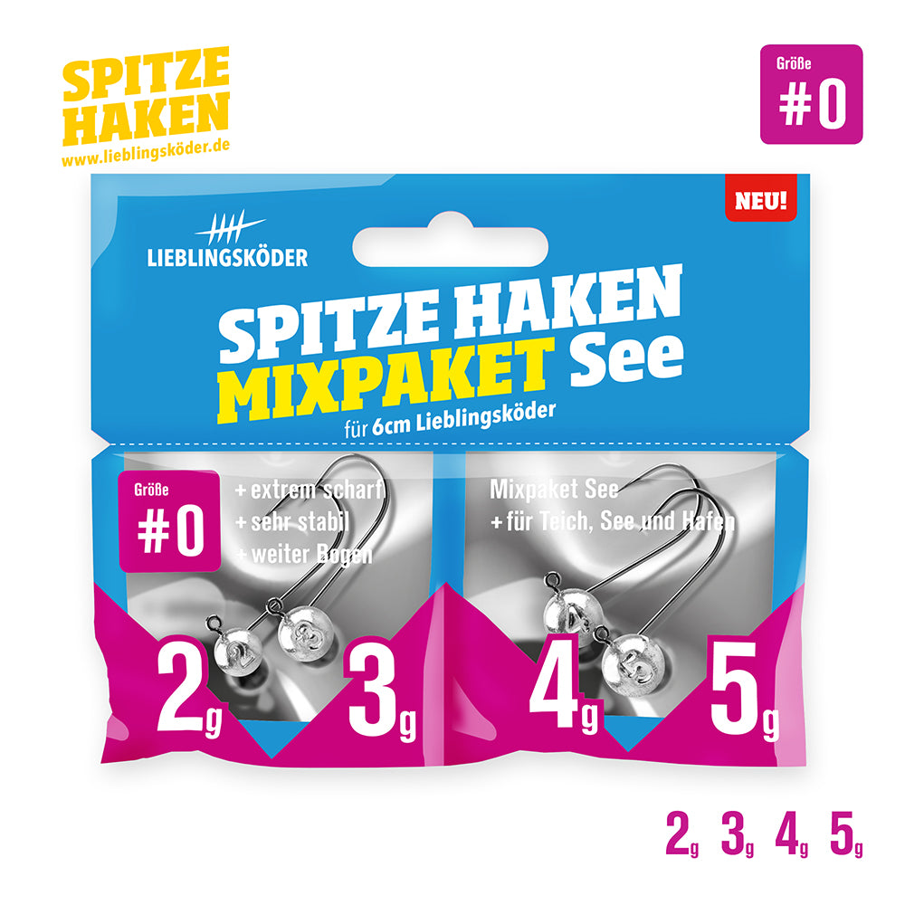Lieblingskoeder Spitze Haken Mixpaket 0 See 2g, 3g, 4g, 5g