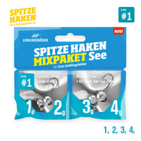 Bewertung von Uwe für das Produkt Spitze Haken Mixpaket #1 See (1 g / 2 g / 3 g / 4 g)