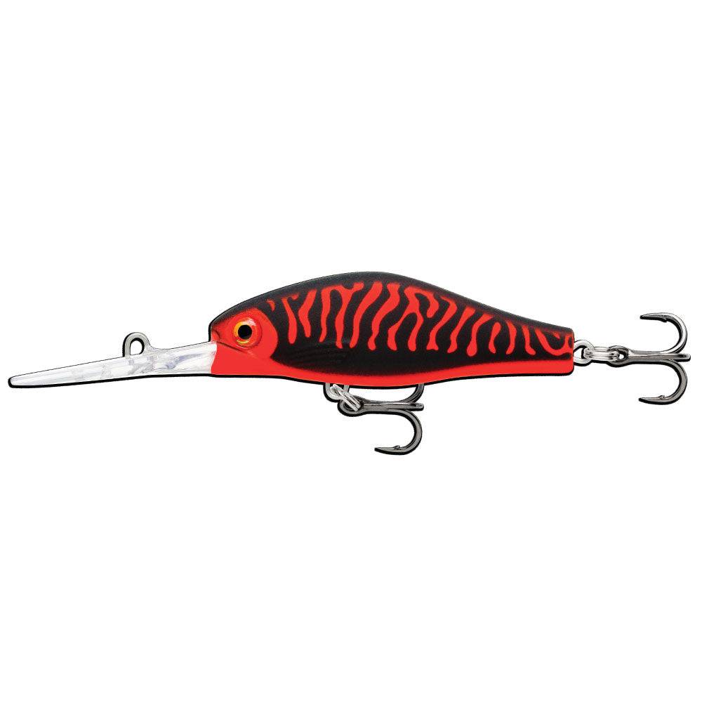 Rapala Shadow Rap Jack Deep 5 cm Matte Black Red Uv