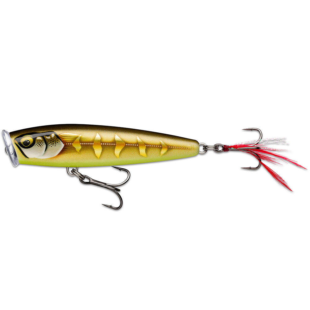 Rapala Skitter Pop Elite 9,5 cm Gilded Striped Grey Shiner