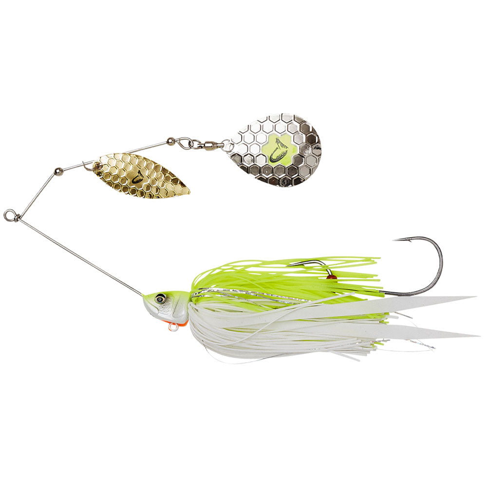 Savage Gear DaBush Spinnerbait 14 cm 21 g Yellow White Silver