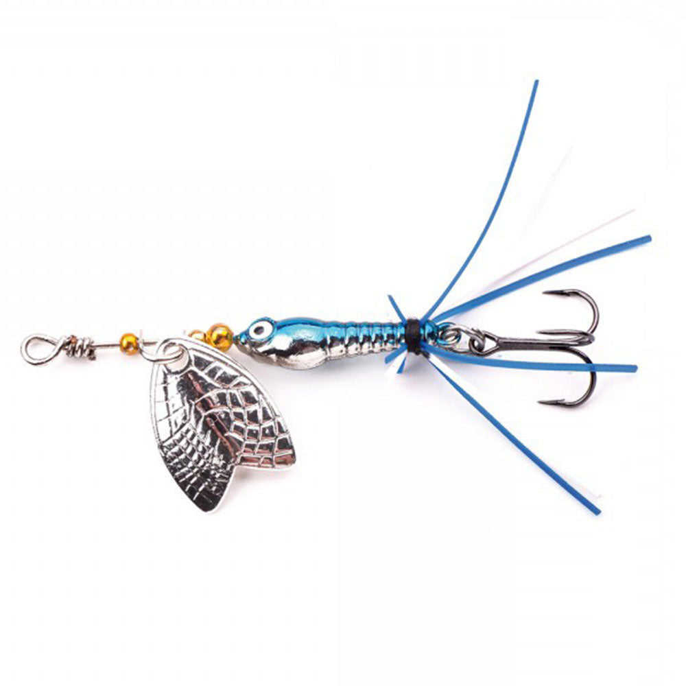 SPRO Larva Mayfly Micro Spinner 5 cm Chrome Blue