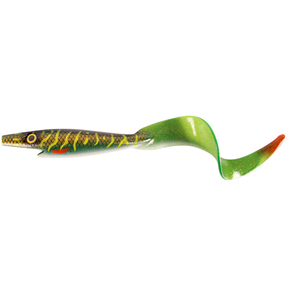 Strike Pro Giant Pig Tail 15,75 40 cm Green Motoroil Pike UV