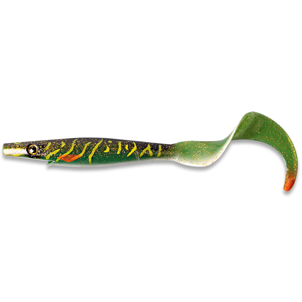 Strike-Pro-Pig-Tail-Junior-23-cm-40-g-Green-Motoroil-Pike-UV