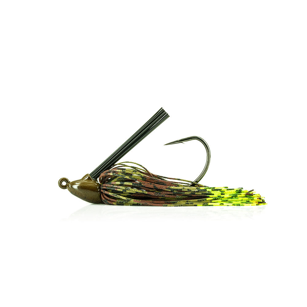 Molix Tenax Jig Wide Gap 14 g 12 oz Green Pumpkin Chartreuse