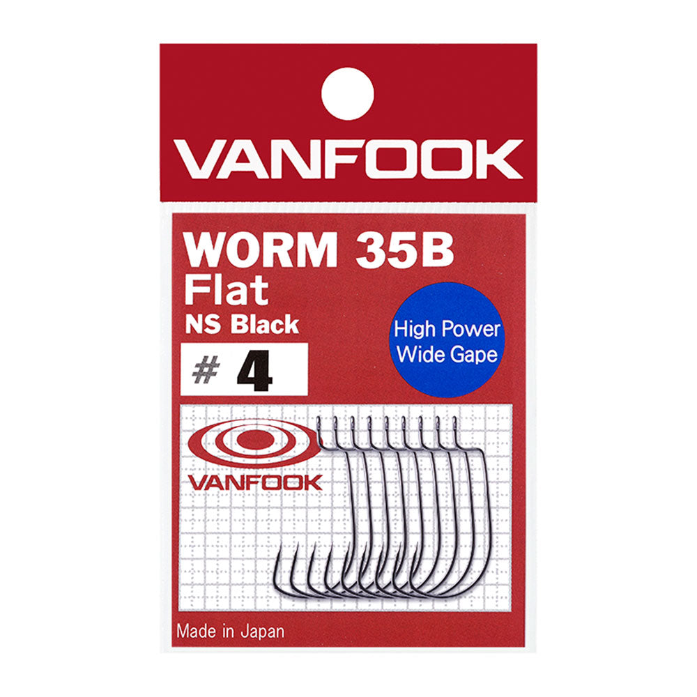 VanFook Worm 35B Flat NS Black Offset Haken 2