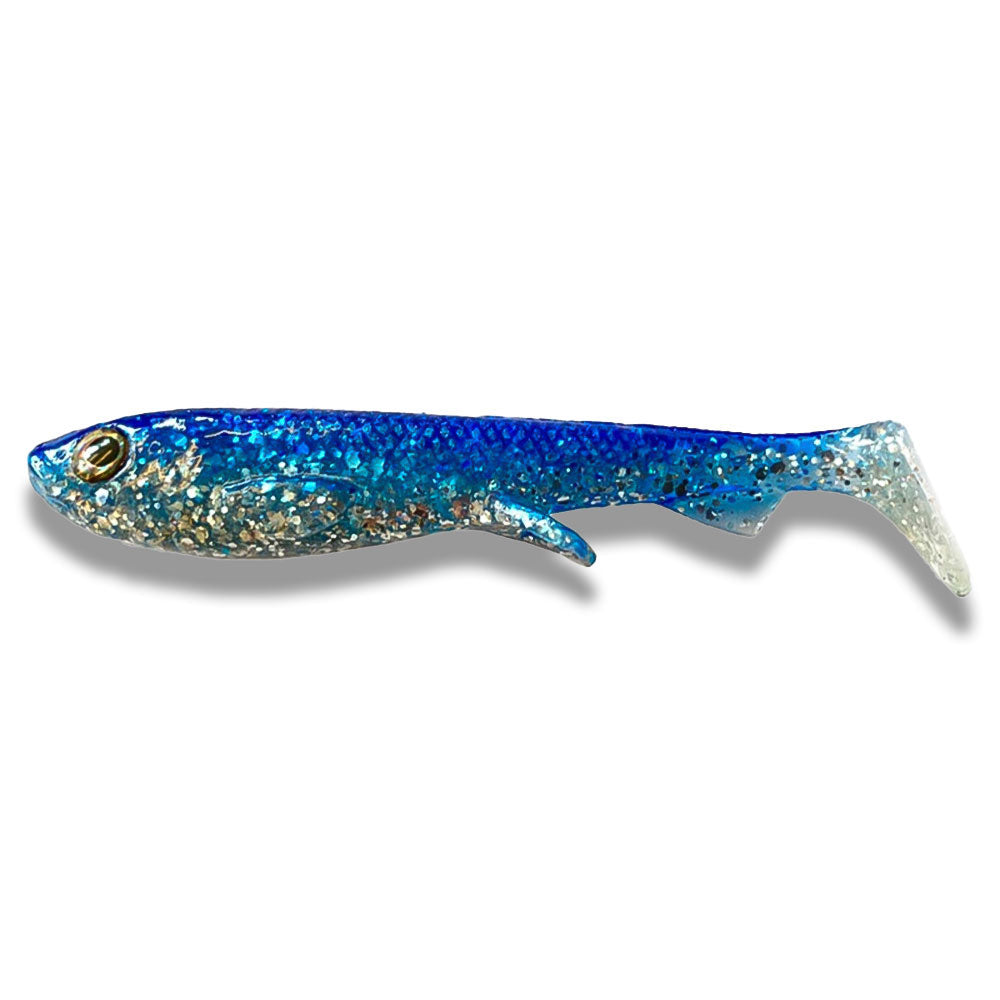 Wolfcreek Lures Wolfcreek Shad Perch Bass 8,5 cm 6 g Silver Blue Glitter UV