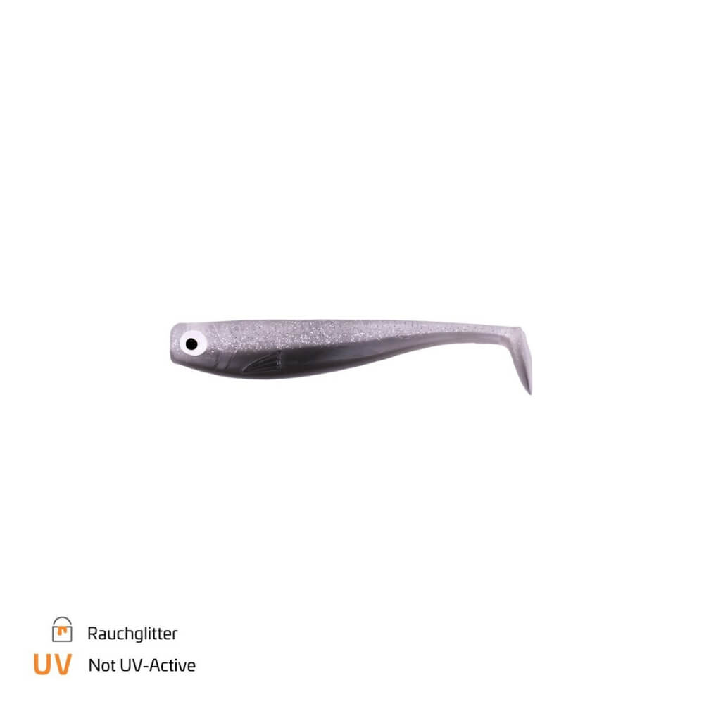 Zeck Hänels ZANDER Gummi 9 cm Rauchglitter