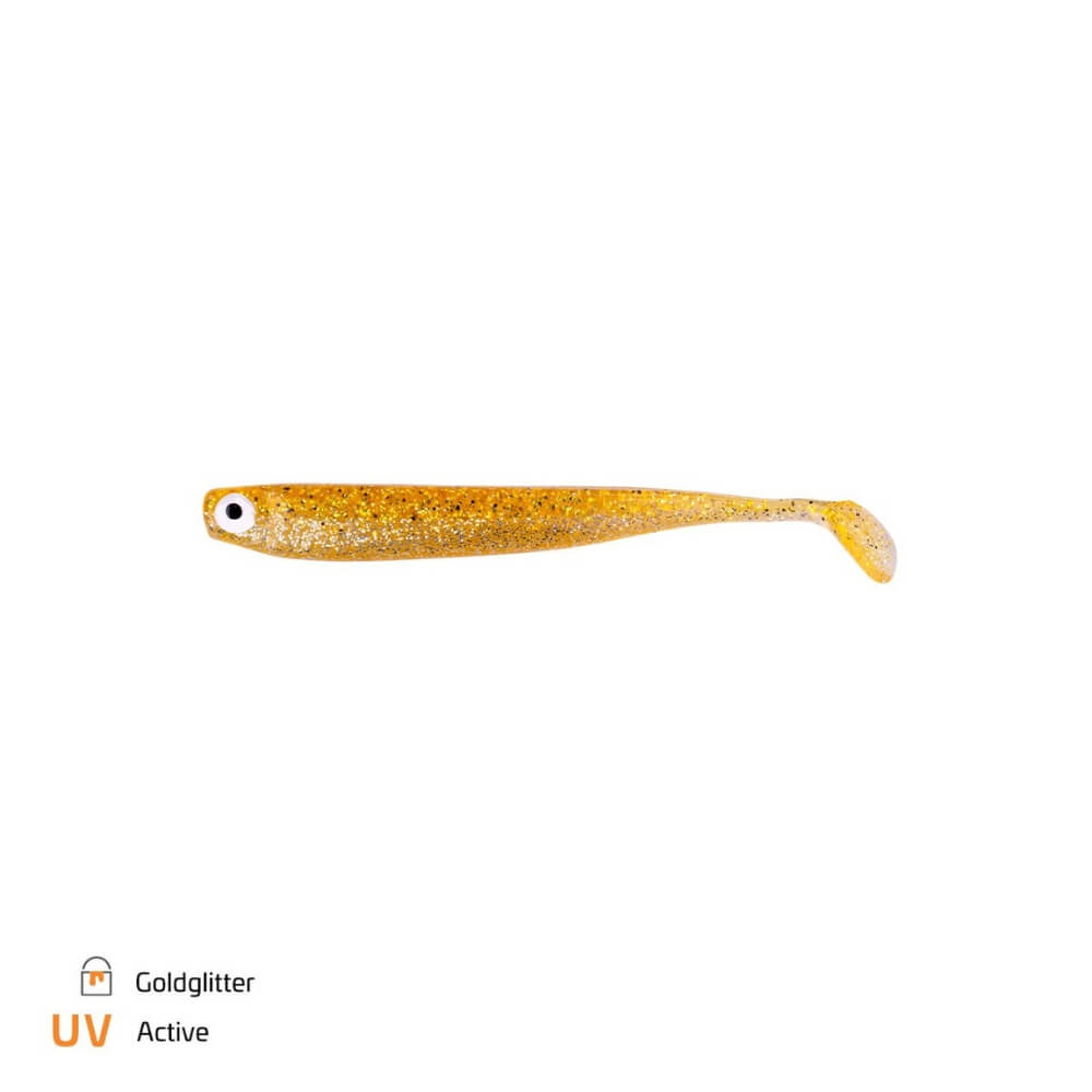 Zeck Hänels ZANDER Gummi 12 cm / 16 cm / Goldglitter