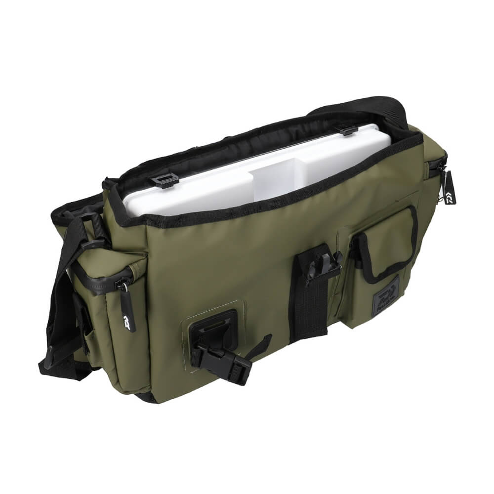 Daiwa D-VEC WP 100 Shoulder Bag geöffnet