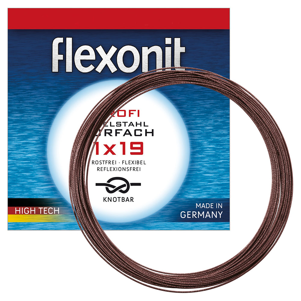 flexonit 1x19 Stahlvorfach Meterware 4 m 0,20 mm 4,5 kg