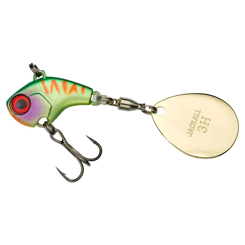 Illex Deracoup 10,5 g / 3/8 oz / Jig-Spinner Lime Chart Tiger