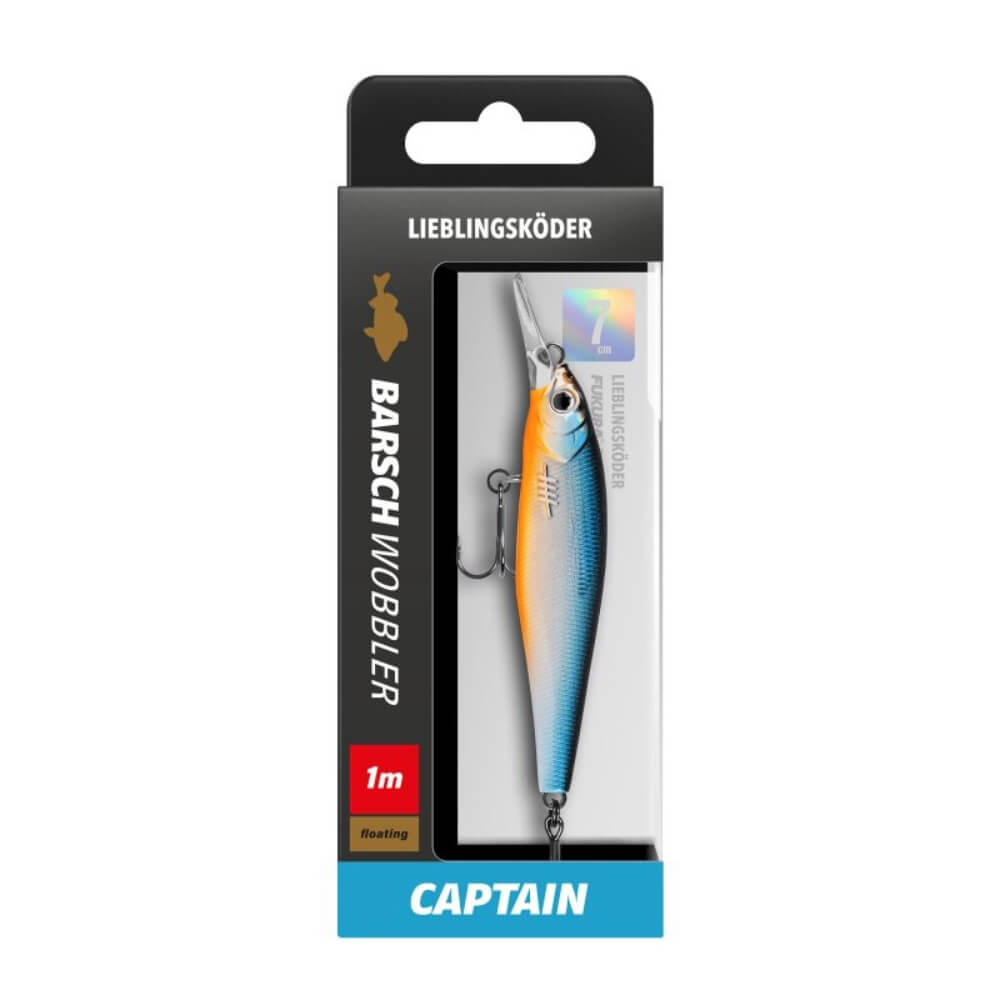 Lieblingsköder Barschwobbler 7 cm Captain